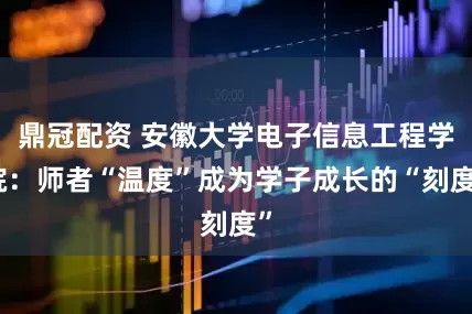 鼎冠配资 安徽大学电子信息工程学院：师者“温度”成为学子成长的“刻度”