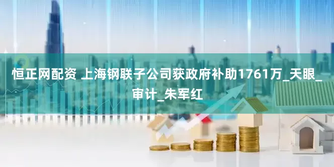 恒正网配资 上海钢联子公司获政府补助1761万_天眼_审计_朱军红